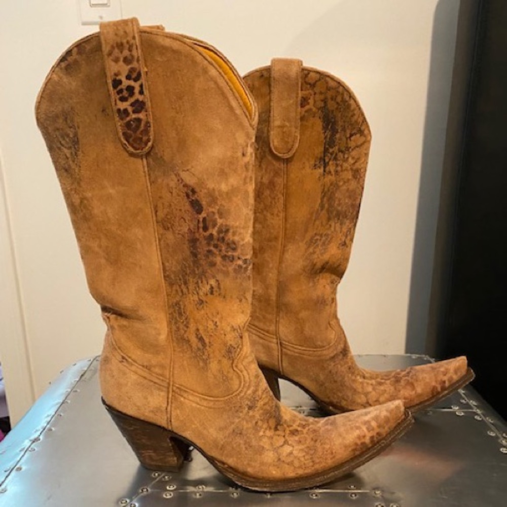 Old Gringo Tan Heeled Boots